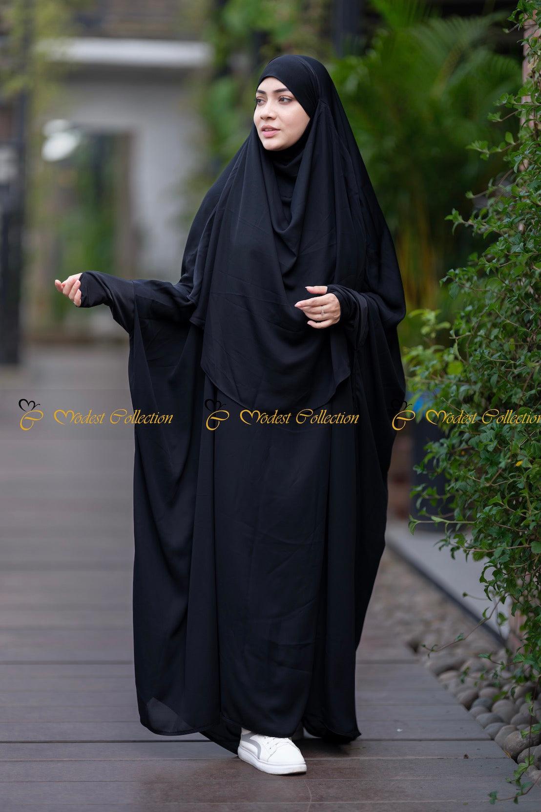 Black store jilbab designs