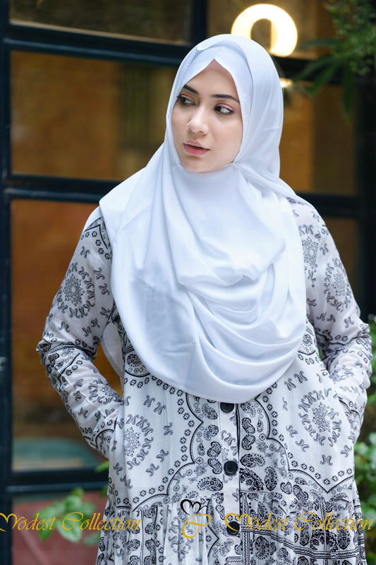 Instant hijab White - Modest Collection