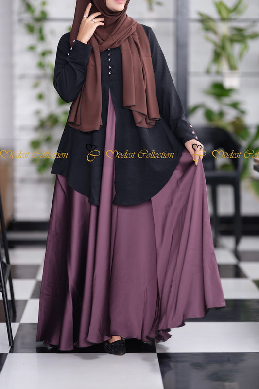 Redwana Gown Purple - Modest Collection