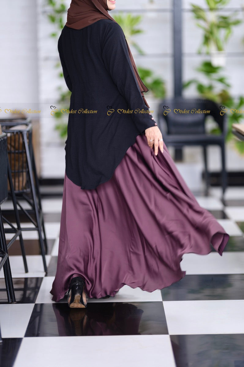 Redwana Gown Purple - Modest Collection