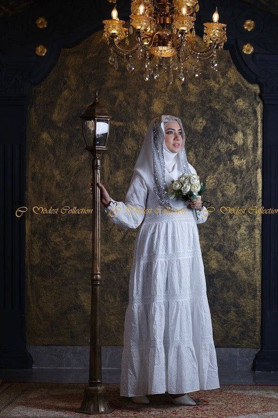 Jasmin Boho Dress White