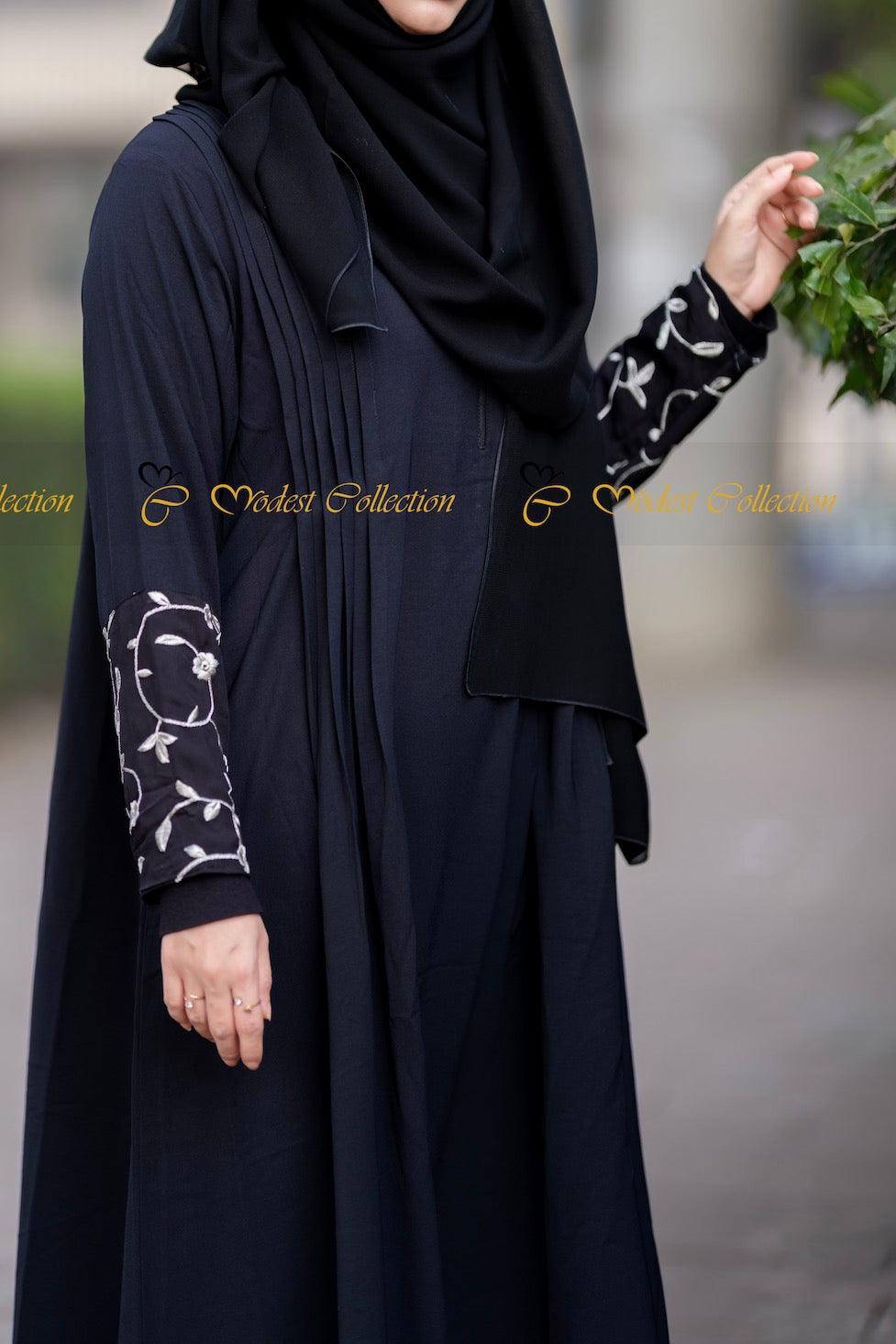 Maysoon Embroidered Abaya - Modest Collection