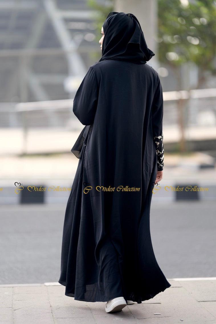 Maysoon Embroidered Abaya - Modest Collection