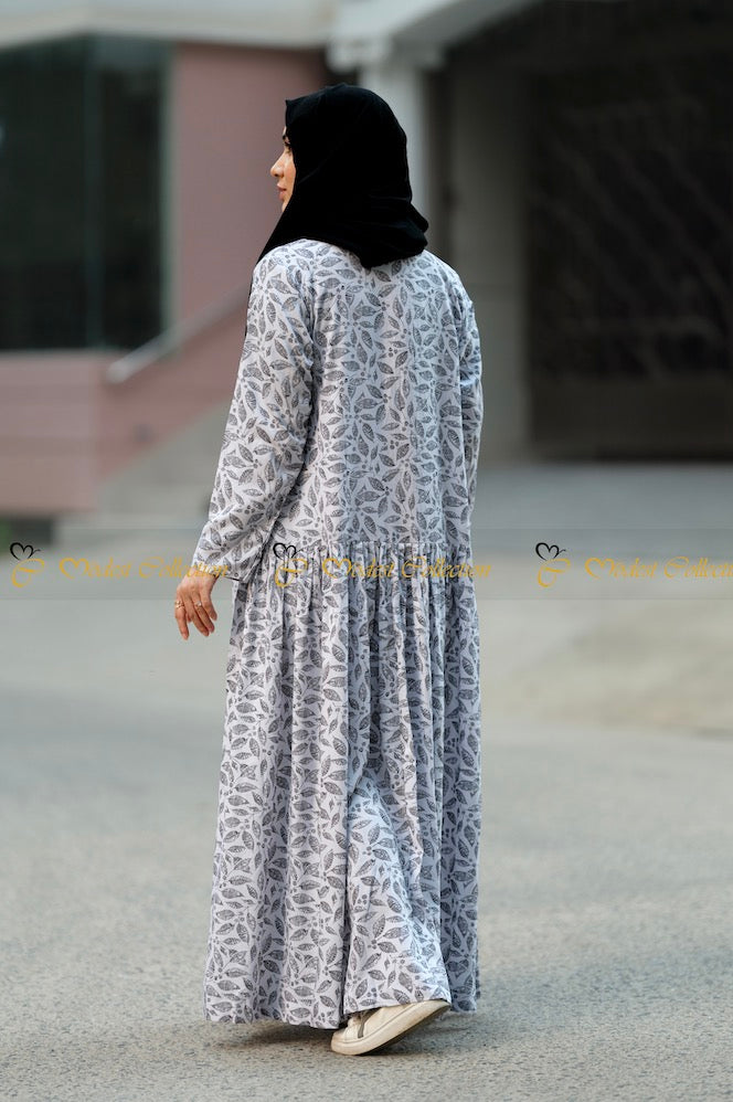 Sterling Abaya White - Modest Collection