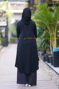 Flared Maternity Kurti Black