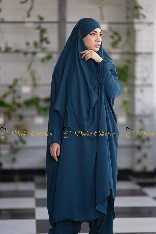 Amaya Jilbab Teal - Modest Collection