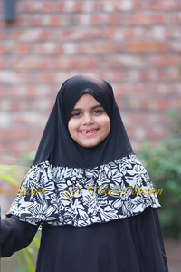 Baby Hijab Printed black