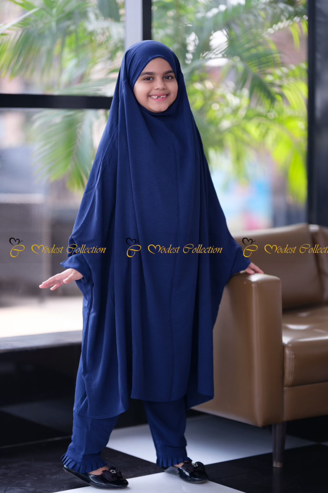 Bareerah Jilbab Navy full set