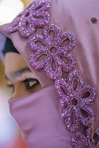 Bridal scarf Lavender - Modest Collection