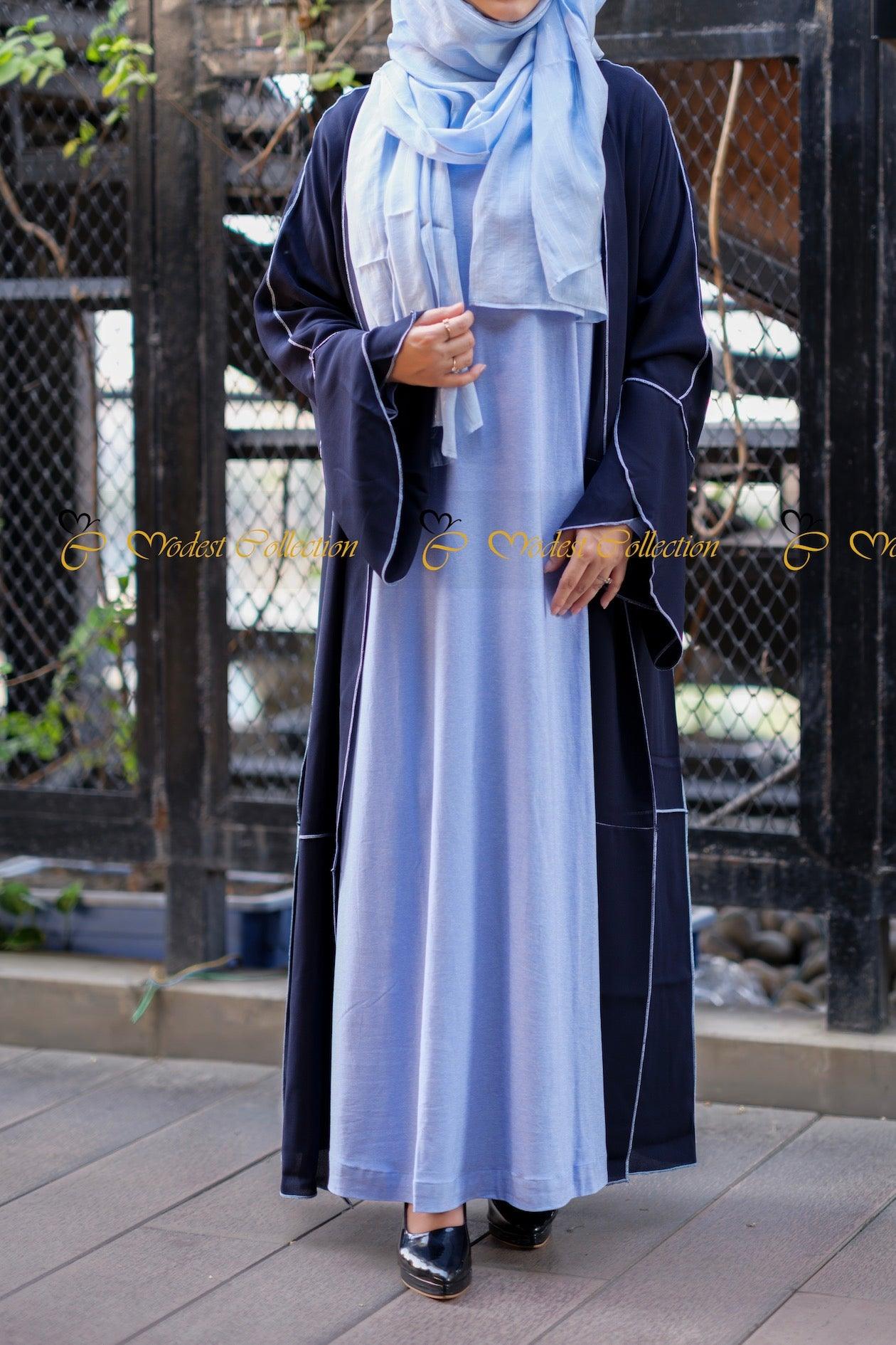 Emilia two piece Abaya with Shrug set - Modest Collection