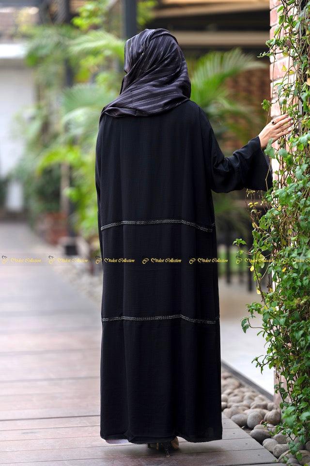Ferdous Abaya Black - Modest Collection