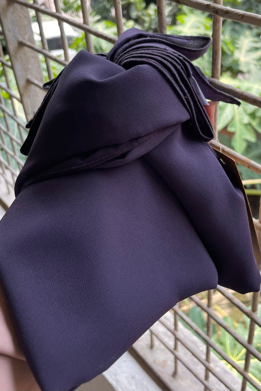 Georgette Hijab Grey Purple - Modest Collection