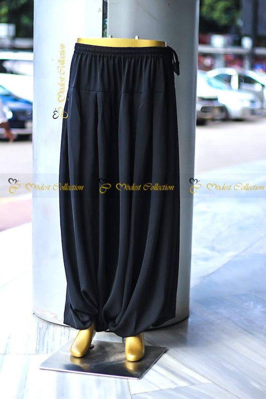 Harem Pants Black - Modest Collection