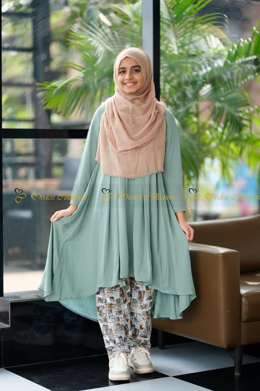 Juthi Top Pistachio for Ladies & Teens