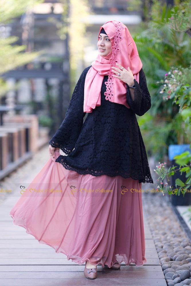 Laced top skirt set - Modest Collection