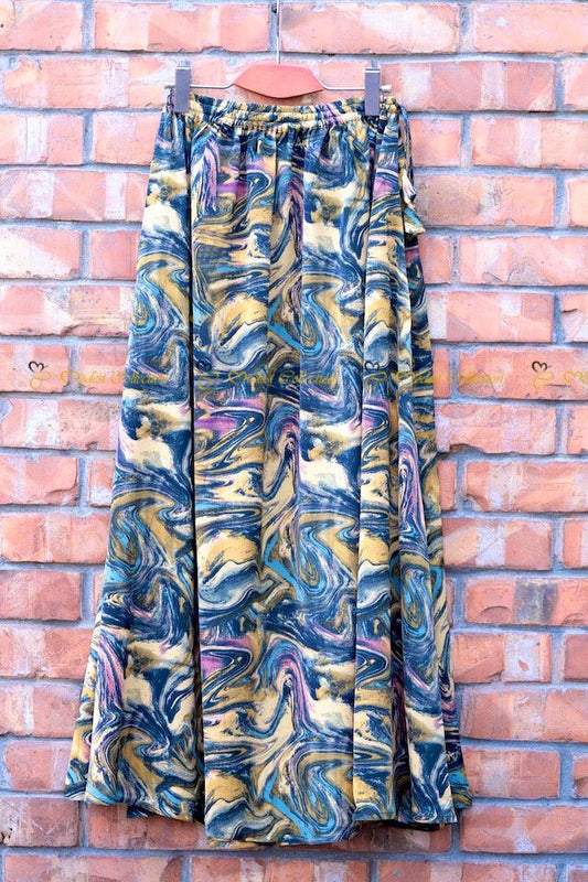 Long Skirt marble gold - Modest Collection