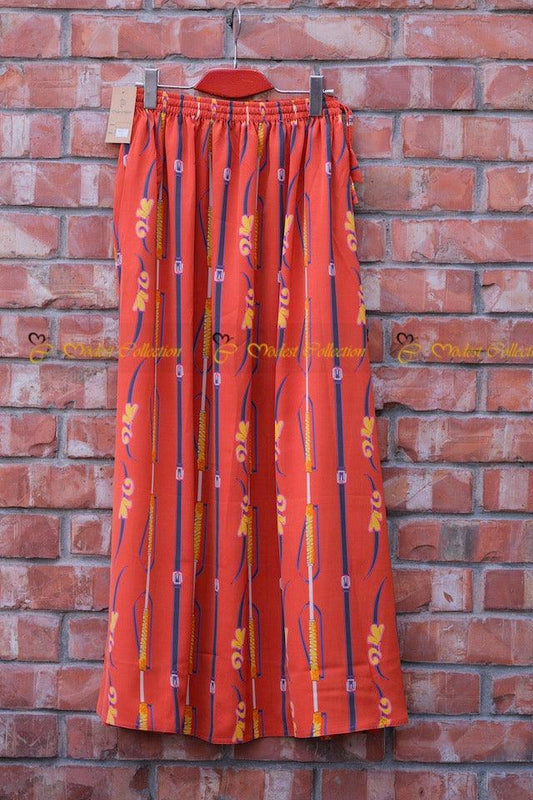 Long Skirt printed Brick - Modest Collection