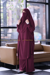 Unjila Jilbab Berry full set