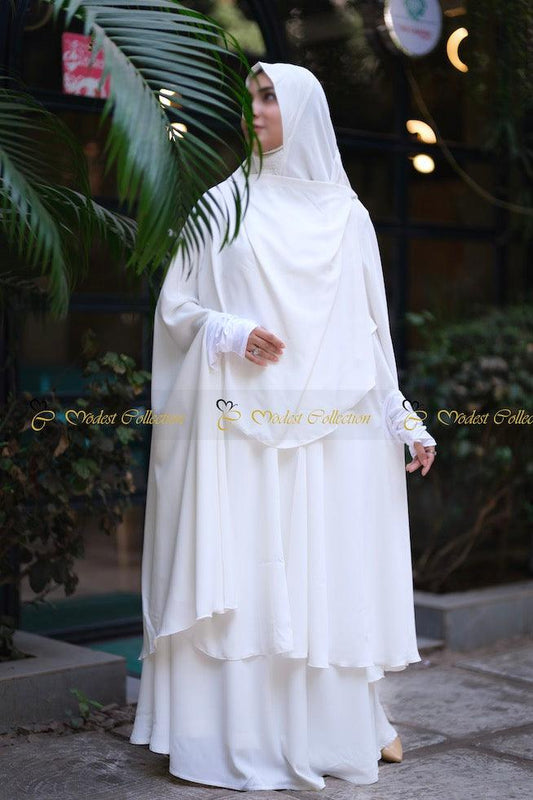 Niqab Khimar White - Modest Collection