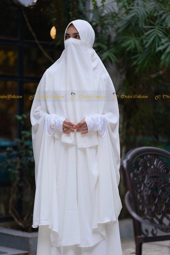 Niqab Khimar White - Modest Collection