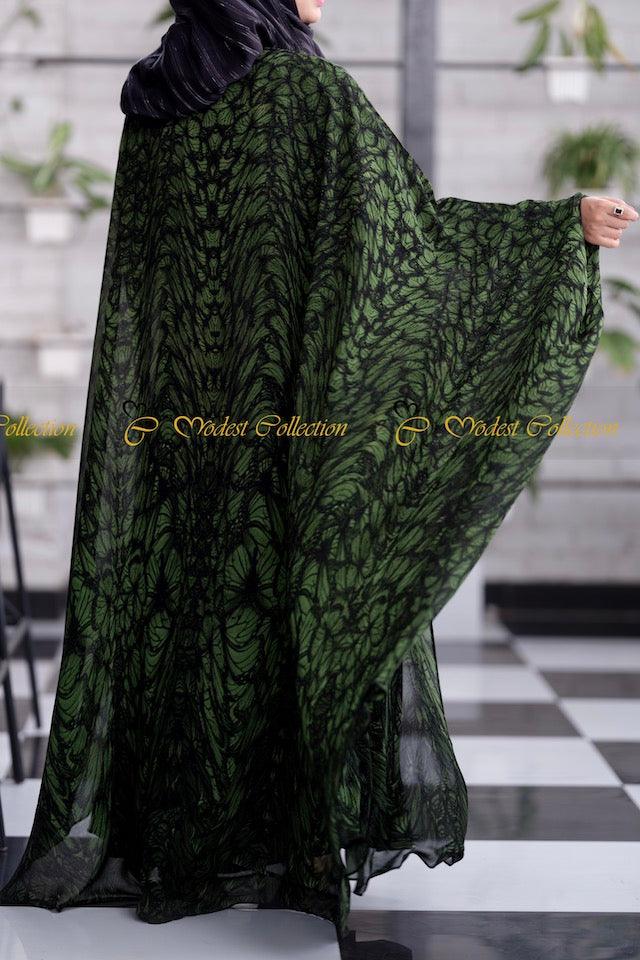 Roshny Abaya Green - Modest Collection