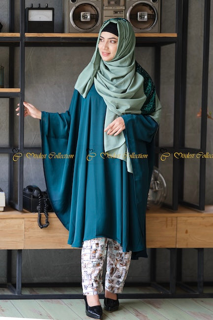 Short Kaftan Teal