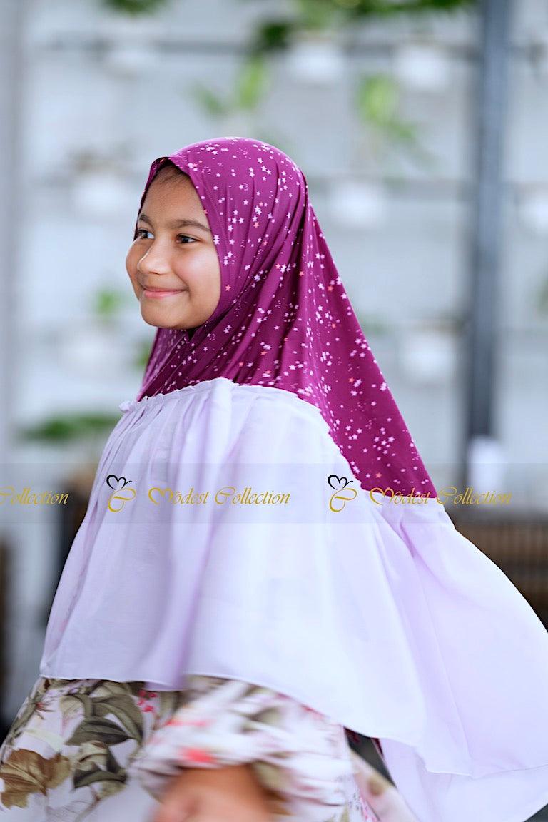 Baby Hijab starry purple - Modest Collection