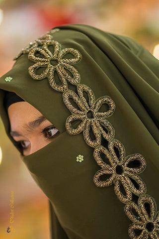 Bridal scarf Olive - Modest Collection
